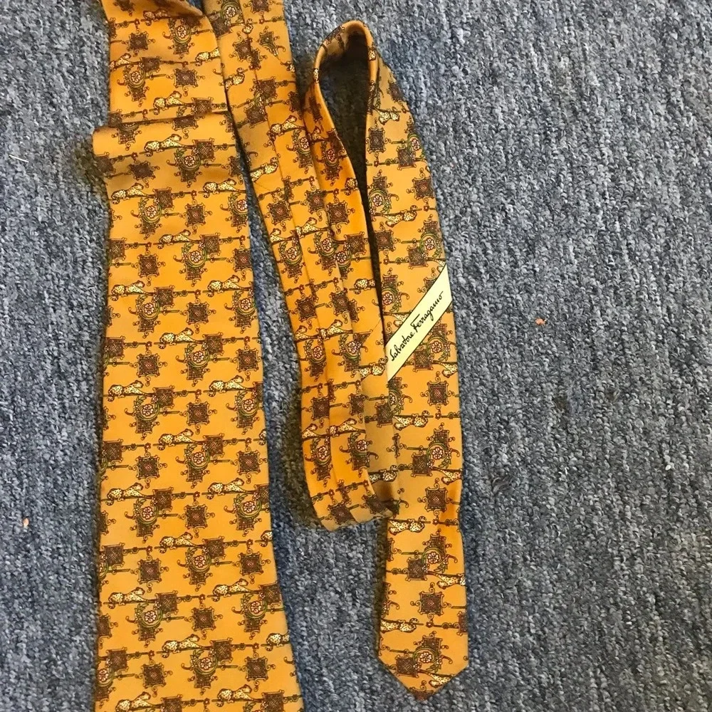 Salvatore Ferragamo Leopard Tie